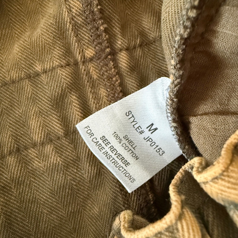 Oli & Hali Womens Acid Wash Cargo‎ Pants Mustard Yellow Herringbone M - Picture 4 of 7